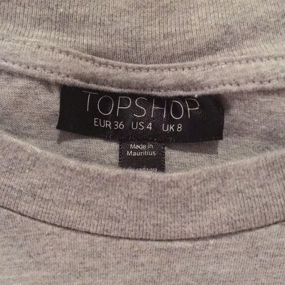 Topshop grey croptop - Picture 2 of 3